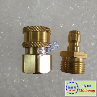 Bộ khớp nối nhanh đầu ra cho máy rửa xe áp lực cao, máy xịt rửa cao áp, máy rửa xe gia đình