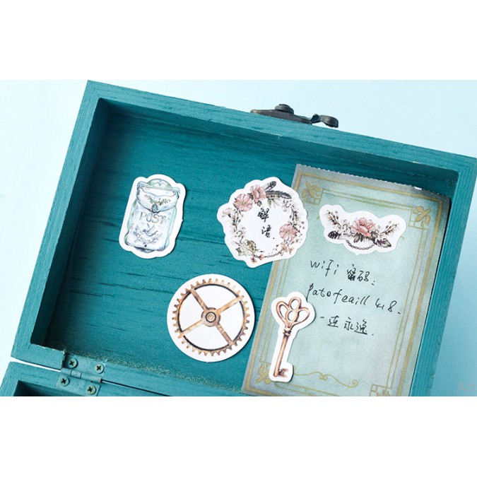 KimiTape Sticker hình dán vintage đồng hồ 46 hình