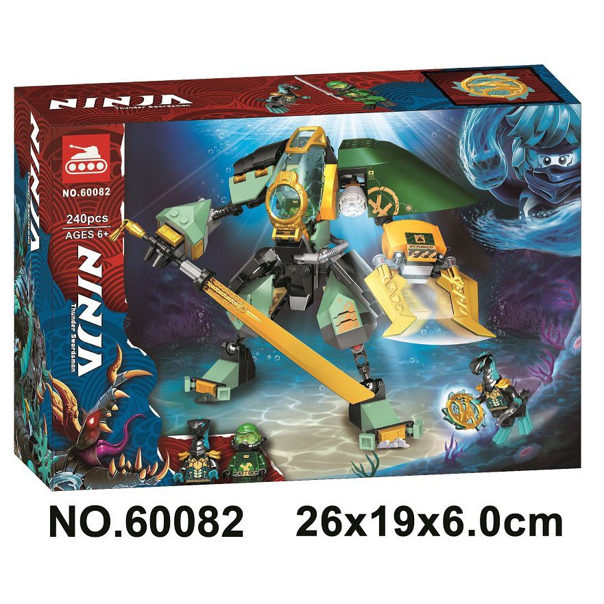 Lego Lắp Ráp Ninjago Season 15 - Mech Robo Thám Hiểm Đại Dương 60082 240PCS