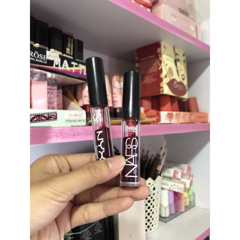 Son tint nước 2 đầu 2 màu Đỏ tươi và đỏ cherry
