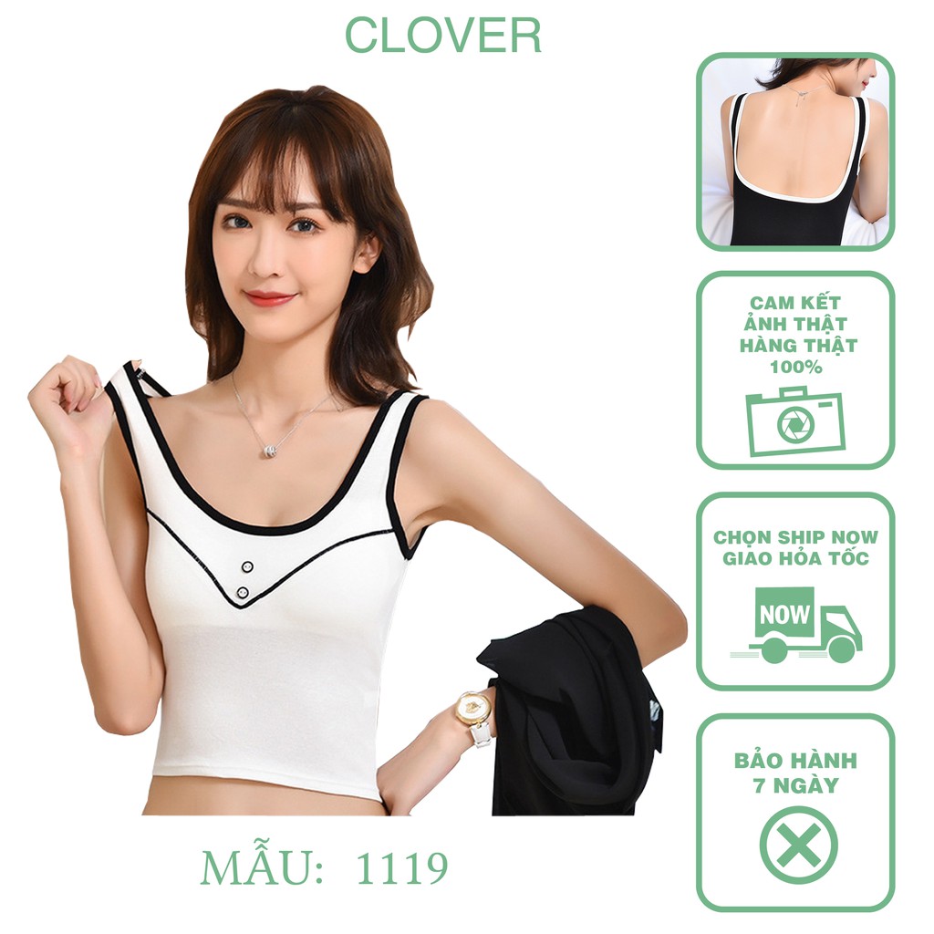 Bra thể thao Áo Bra Gân Cổ Chữ V, Áo Bra Dây Hở Lưng Phong Cách Đường Phố trend mới 2020 - M1119