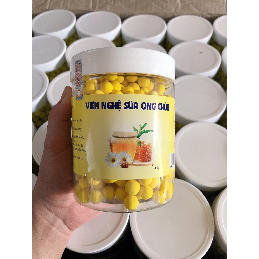 Nghệ Viên Mật Ong Rừng 500G, Viên Nghệ Mật Ong Dùng Tốt Với, Tinh Bột Nghệ,