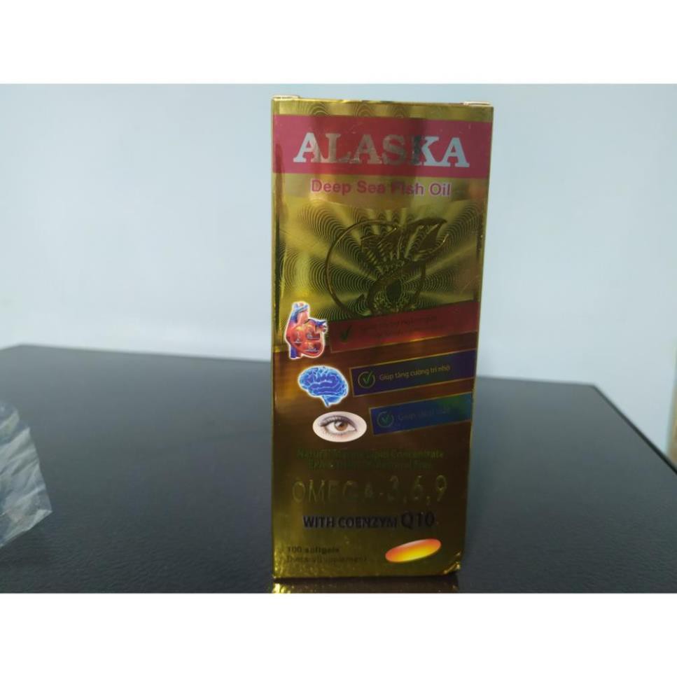 Dầu Cá Alaska Omega 3.6.9 Bổ Não, Tăng Cường Thị Lực, Giảm Nguy Cơ Mắc Bệnh Tim Mạch, đẹp da, chống lão hóa