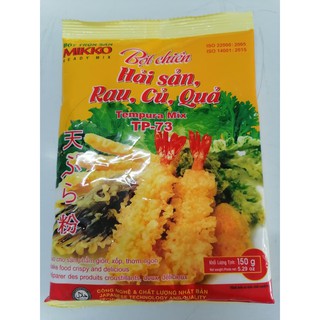 [150g] Bột chiên Hải sản – Rau – Củ - Quả [VN] MIKKO Tempura Mix (halal)