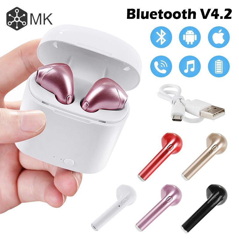 Tai nghe không dây Hot i7S TWS Bluetooth V4.2 âm thanh Stereo
