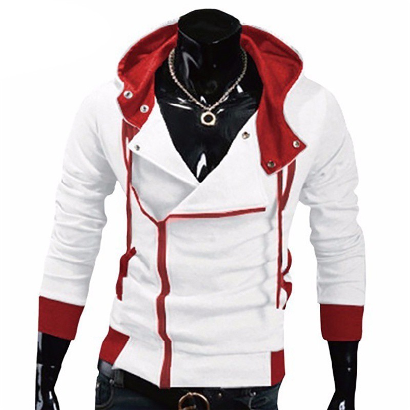 Assassins Creed 3 III Conner Kenway Hoodie Coat Jacket Assassin's Creed Zipper Men Hoodies Sweatershirt