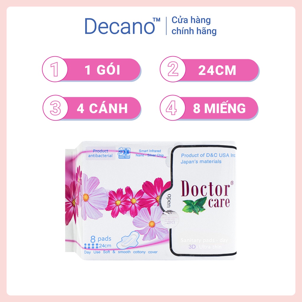 Băng vệ sinh thảo dược ban ngày Doctor Care 8 miếng