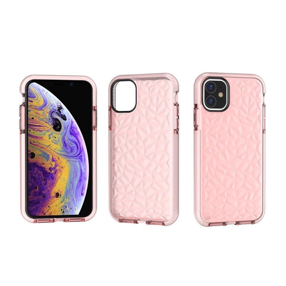 Ốp Điện Thoại Họa Tiết Vân Kim Cương Pha Lê Sang Trọng Cho Iphone 11 Case Se Ix Xr Xsmax 11pro I6 I7 8plus