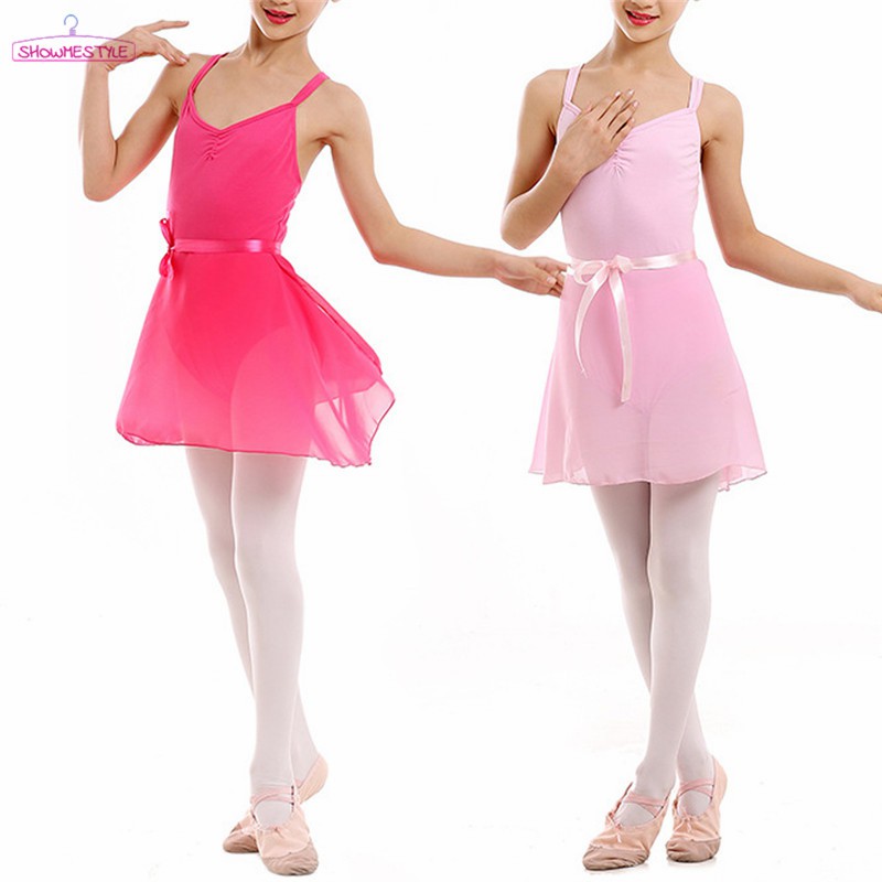 Váy múa ballet phối dây hợp thời trang cho trẻ em/người lớn