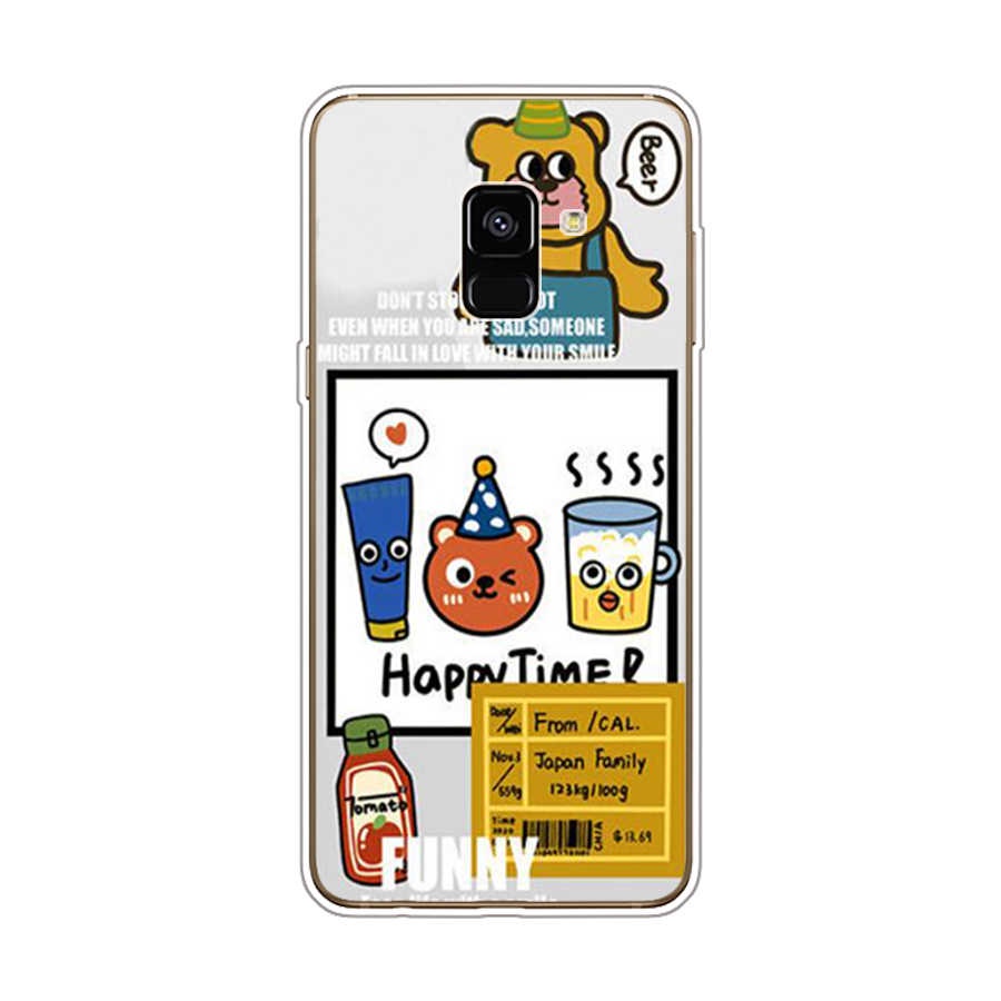 Ốp Điện Thoại TPU Dẻo In Họa Tiết Độc Đáo Thời Trang Cho Samsung Galaxy A8 plus 2018 A6 2018 plus