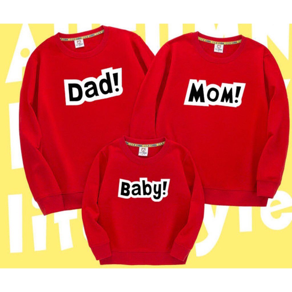 Áo sweater gia đình 3/4/5 người áo đôi mẹ và bé áo cặp đôi tình yêu