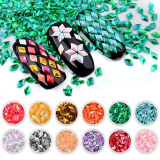 [Hàng mới về] Hộp 12 lọ hạt sequin nhiều màu chuyên dụng trang trí móng tay