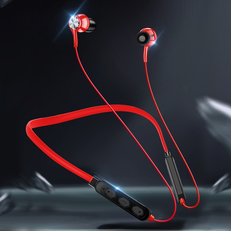 Tai nghe bluetooth hifi 90 phong cách thể thao có vòng đeo cổ tích hợp micro