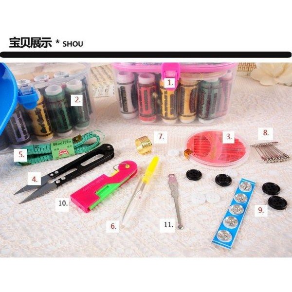 Bộ kim chỉ khâu vá đa năng ovan