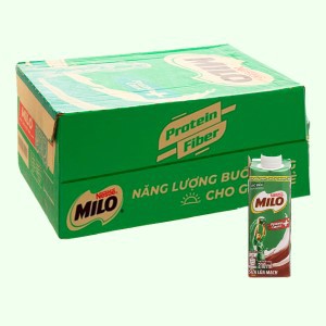 [Mã 77FMCGSALE1 giảm 10% đơn 250K] Sữa lúa mạch ngũ cốc Nestlé MILO 200 ml/hộp (Thùng 24 hộp)