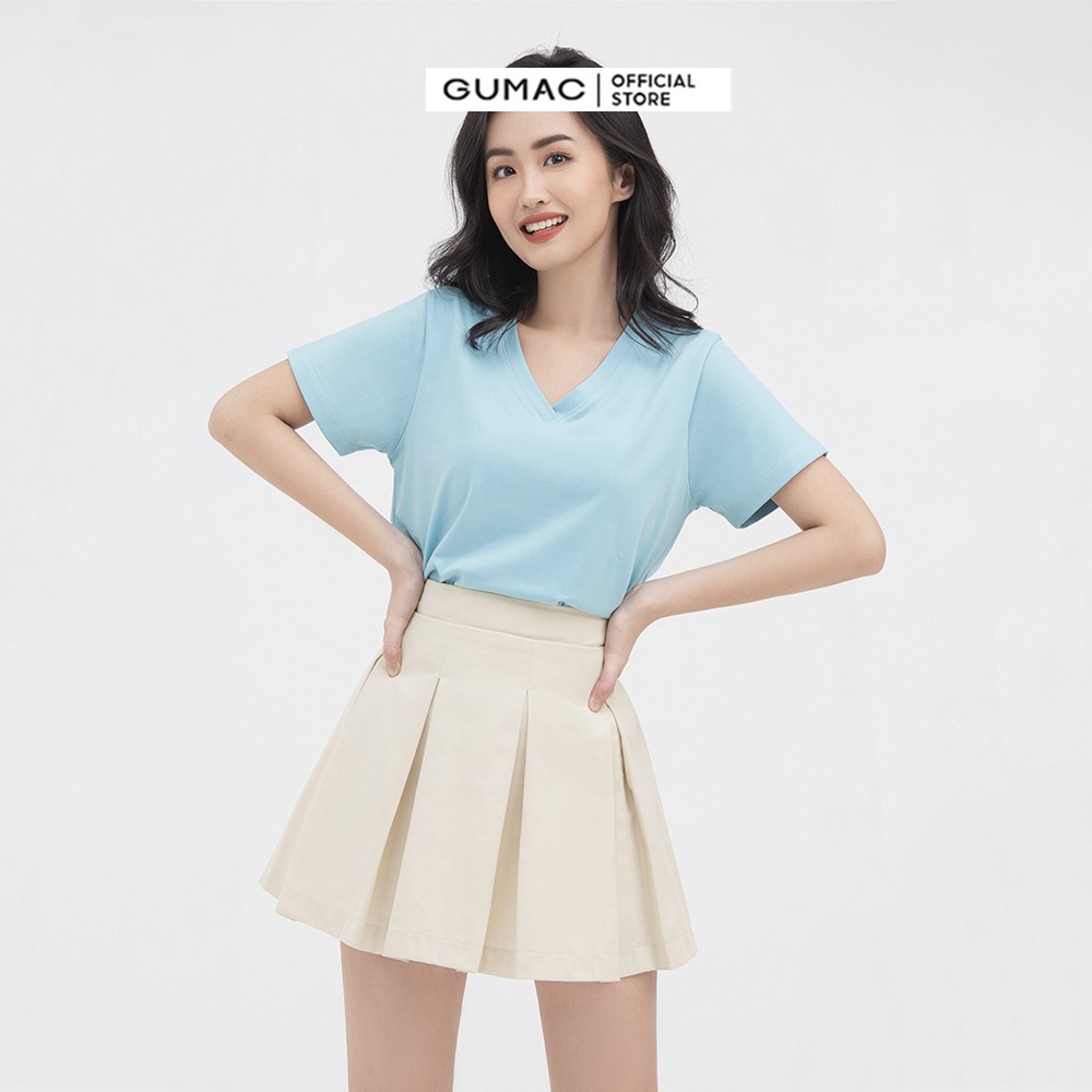 Chân váy nữ xếp ly GUMAC nhiều màu năng động VB855 | BigBuy360 - bigbuy360.vn
