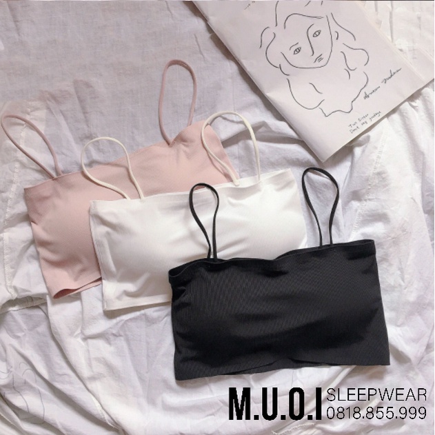 Áo Bra Nữ đúc su Không Gọng Nâng Ngực tôn vòng một gợi cảm mẫu A10 Muối Sleepwear - Sẵn