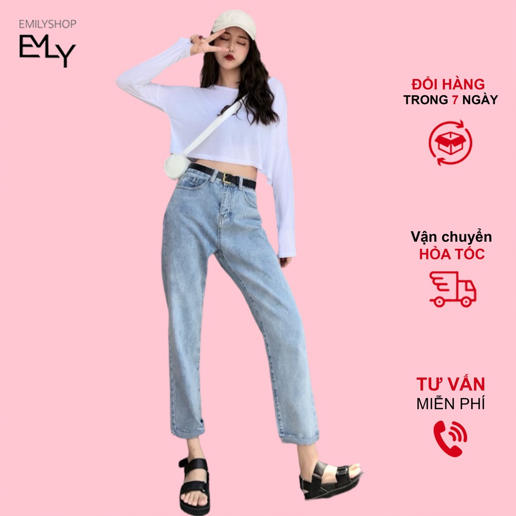 QUẦN JEANS NỮ ỐNG RỘNG ULZZANG