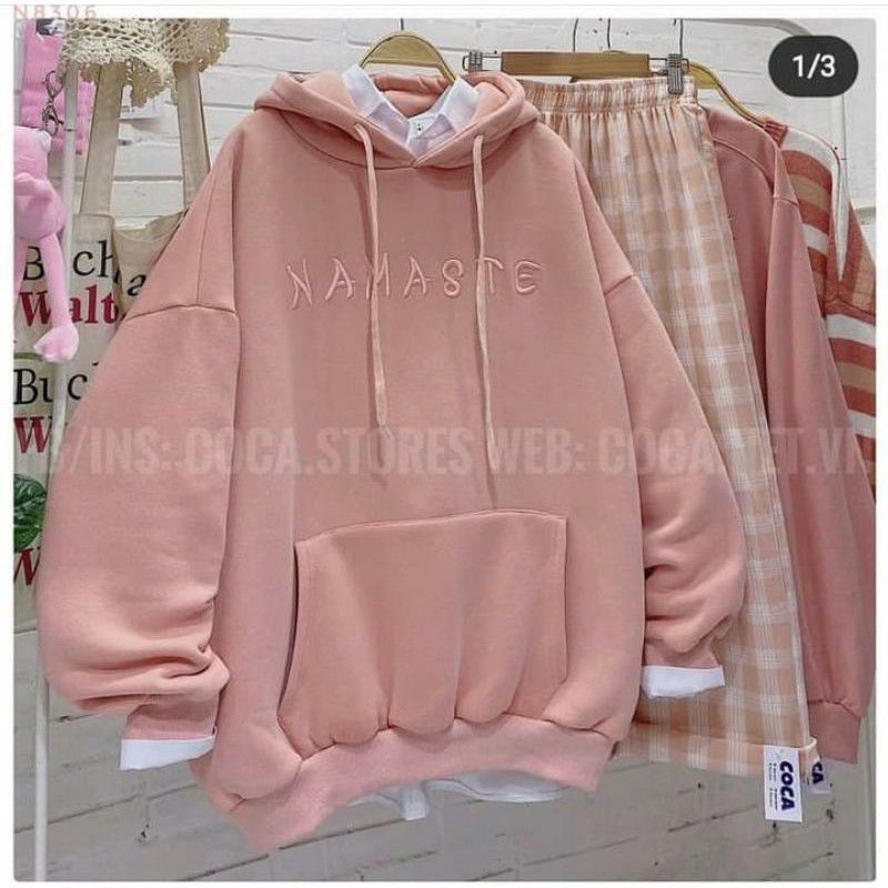 Áo Hoodie Nam Nữ Phong Cách Harajuku Cá Tính Chất Nỉ Trần Bông