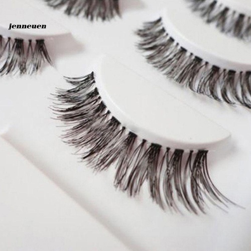 [Hàng mới về] Set 5 cặp lông mi giả màu đen dài và dày mềm tự nhiên