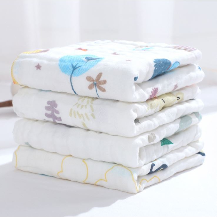 Khăn xô 6 lớp,khăn rửa mặt cho bé,kích thước 30*30cm,được làm từ 100% cotton, cực kỳ mềm mại và thoáng mát