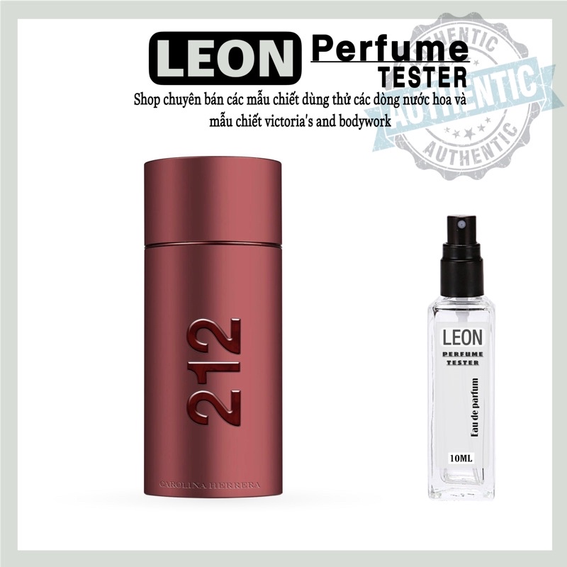 💎LEON💎 Mẫu thử nước hoa carolina herrera 212 sexymen 10ml dạng xịt
