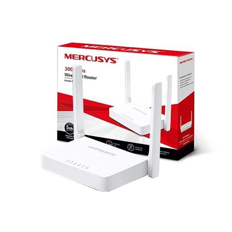 Bộ Phát Wifi Không Dây Mercusys MW301R 02 Angten (Trắng)- Hàng Chính Hãng