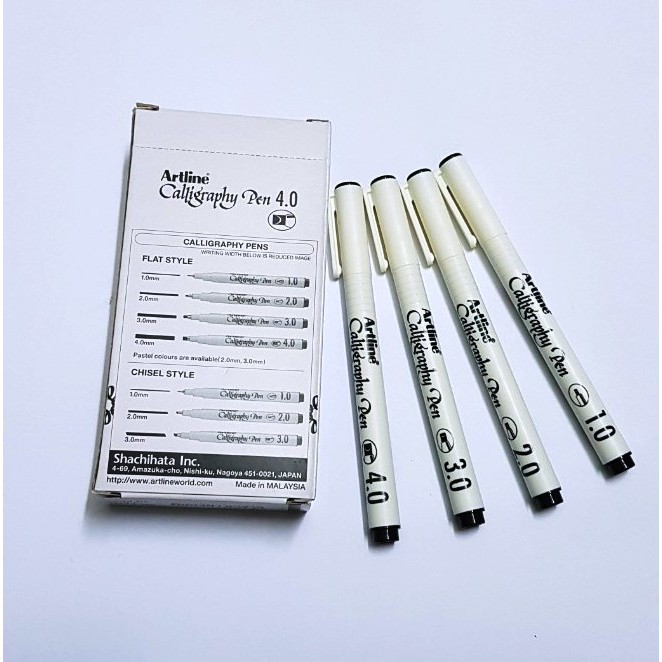 BÚT VẼ KỸ THUẬT VẼ BẢN ĐỒ ARTLINE CALLIGRAPHY PEN/cây