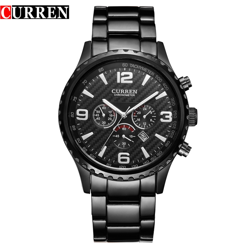 Đồng Hồ Quartz Nhãn Hiệu CURREN Kiểu Dáng Thể Thao Cho Nam