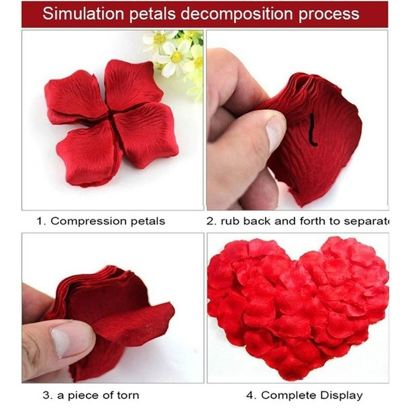 Gói 100 Cánh Hoa Hồng Nhân Tạo Bằng Lụa Nhiều Màu Lấp Lánh Trang Trí Nhà Cửa/Sự Kiện Đa Năng