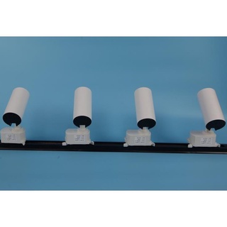 Combo 4 đèn led rọi ray ống bơ 20w + thanh ray 2m