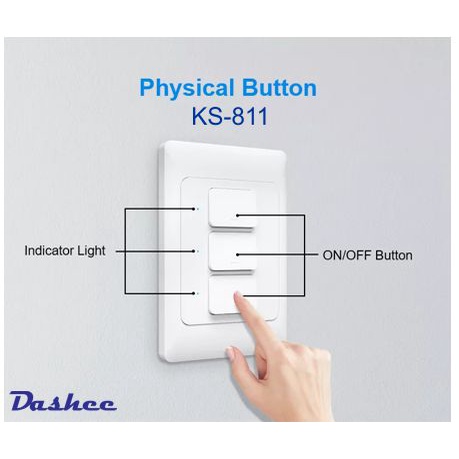 Công tắc thông minh, dạng cơ, 3 gang, smarthome, zigbee 3.0, nhà thông minh, công tắc đèn