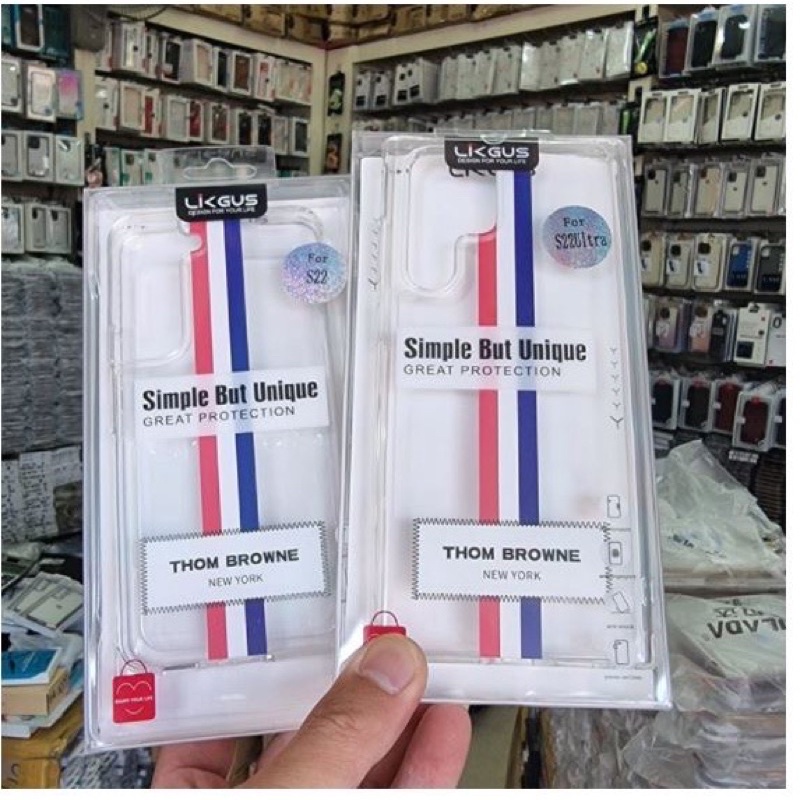 Ốp lưng likgus Thom Browne cho Samsung S22/ S22 Plus/ S22 Ultra