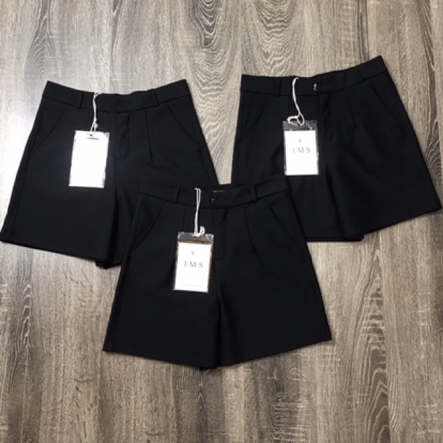 [Ảnh thật] - Quần sooc cạp cao 1 cúc umi | BigBuy360 - bigbuy360.vn