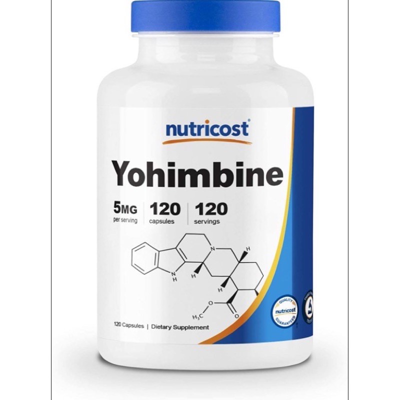 Nutricost Yohimbine HCl 5mg Extra Strength Viên uống hỗ trợ sinh lý nam 120 viên