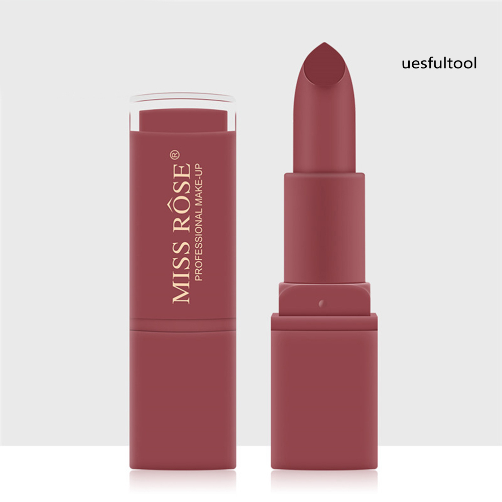 [UF]MISS ROSE Matte Mist Velvet Non Sticky Lipstick Lasting Moisturizing Lip Cream