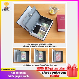 Két sắt hình quyển sách 92TIEN chống trộm thông minh khóa chắc chắn TL779