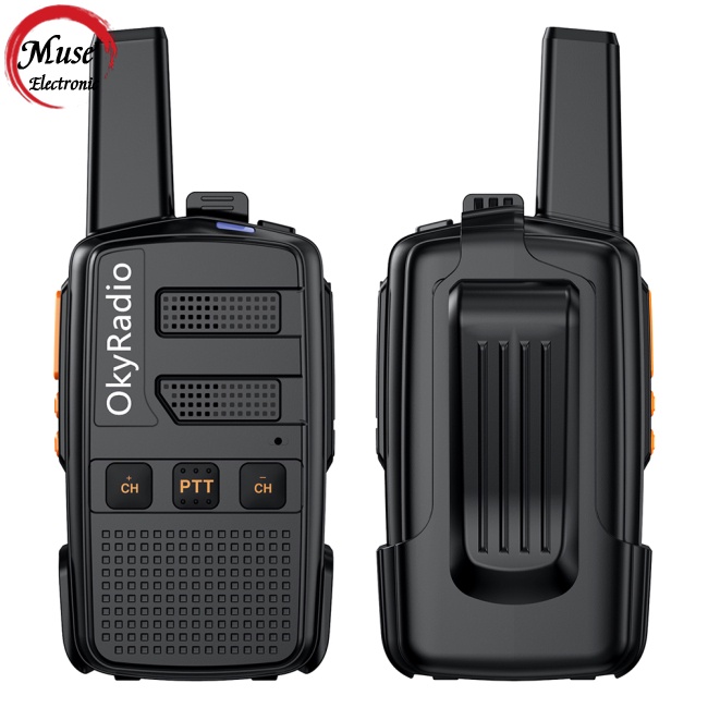 Bộ 2 Bộ Đàm Không Dây Mini N6 5w 4800mah Chống Nước Cho Xây Dựng Khách Sạn