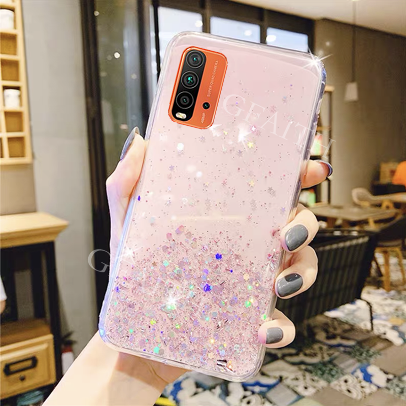 Ốp Điện Thoại Tpu Mềm Trong Suốt Họa Tiết Vũ Trụ Cho Xiaomi Redmi 9t / Redmi Note 9t / Poco F3 / Poco M3 / Poco X3 Nfc X3 Pro Redmi9T