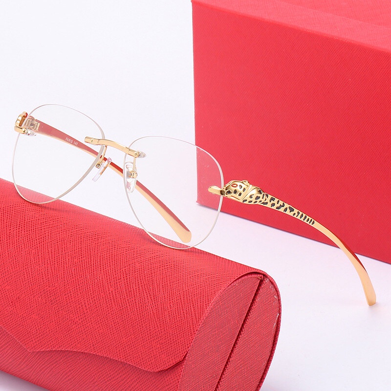 Kính Chống Nắng PTQ Gọng Kim Loại Không Viền Thời Trang Cho Nam Và Nữ