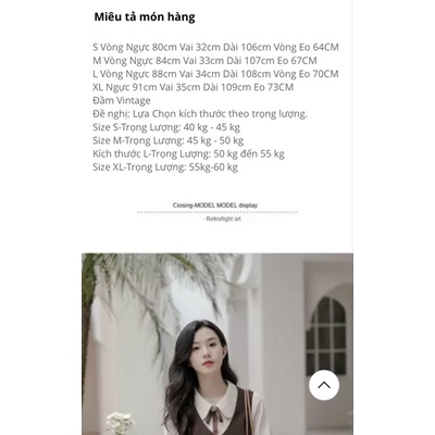 (Hàng có sẵn) Váy retro, áo gile dáng cổ điển, phong cách vintage, chất liệu dày dặn, đường may tinh xảo | BigBuy360 - bigbuy360.vn