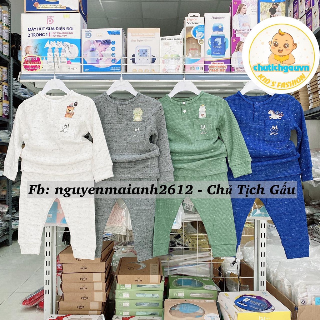 LIL-Little love Bộ quần áo len dài tay cho bé từ 6 tháng đến 4 tuổi
