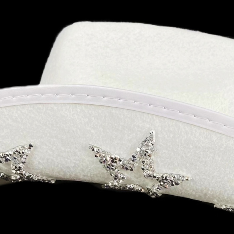 Nón Cưới Đính Kim Sa Lấp Lánh Chống Trượt Phong Cách Retro