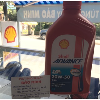 Nhớt Shell ADVANCE AX3 20W-50 (1L)