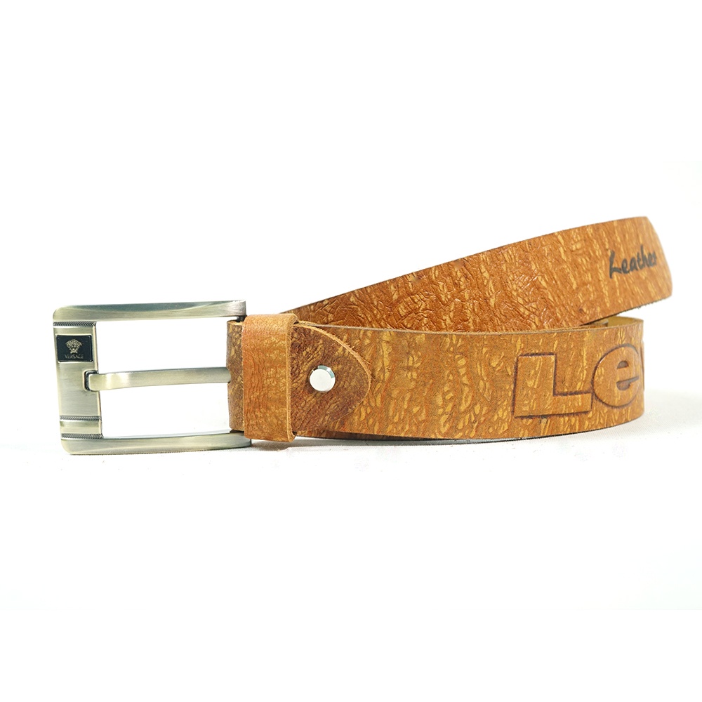 Thắt lưng nam da bò, dây lưng da bò thật 4cm siêu bền siêu chắc  KB01