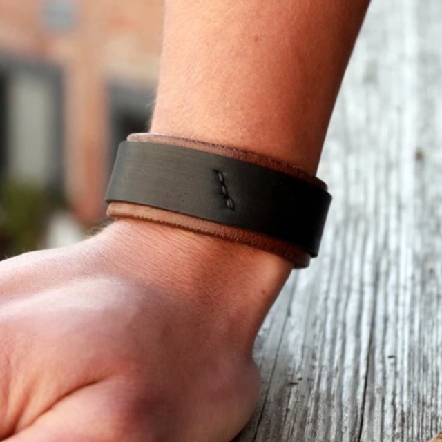 Vòng Da Đeo Tay Unisex Da thật Làm Thủ Công