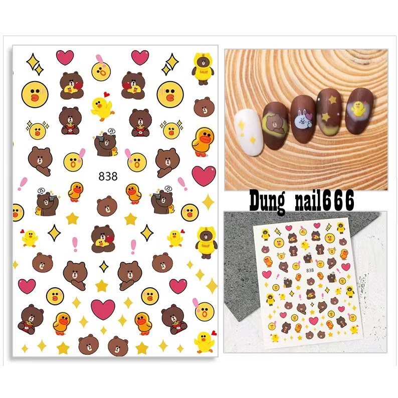 sticker trang tri nail mã jo838