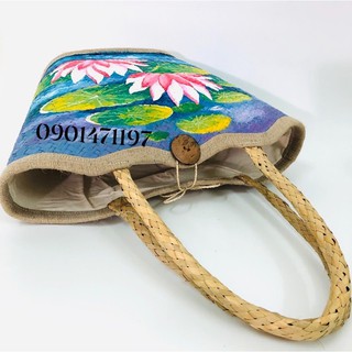 GIỎ CỎ BÀNG VẼ THỦ CÔNG