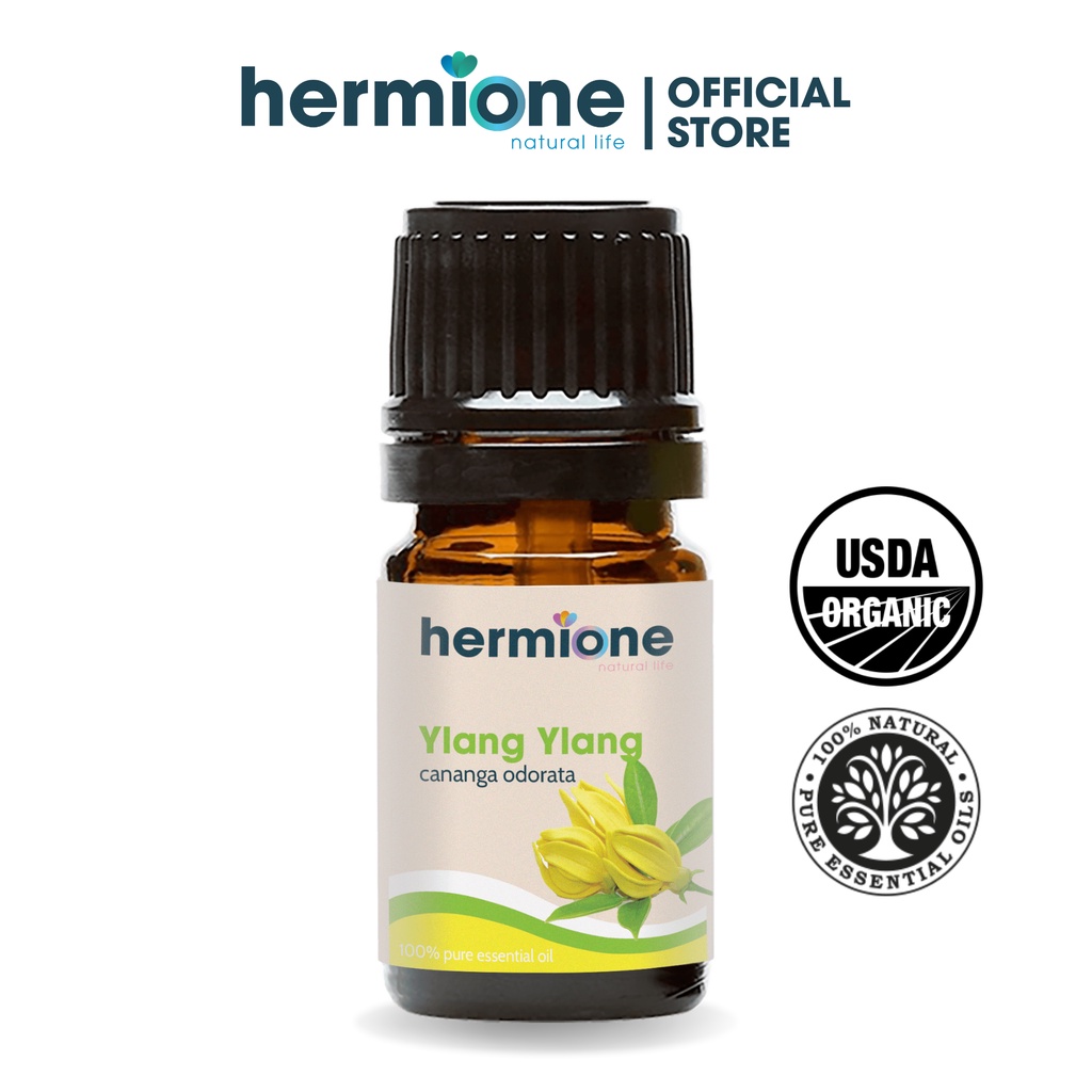 Tinh Dầu Ngọc Lan Tây Ylang Hermione Natural Life, Cao Cấp Nhập Khẩu, 100% Thiên Nhiên Nguyên Chất, Xông Thơm Phòngg