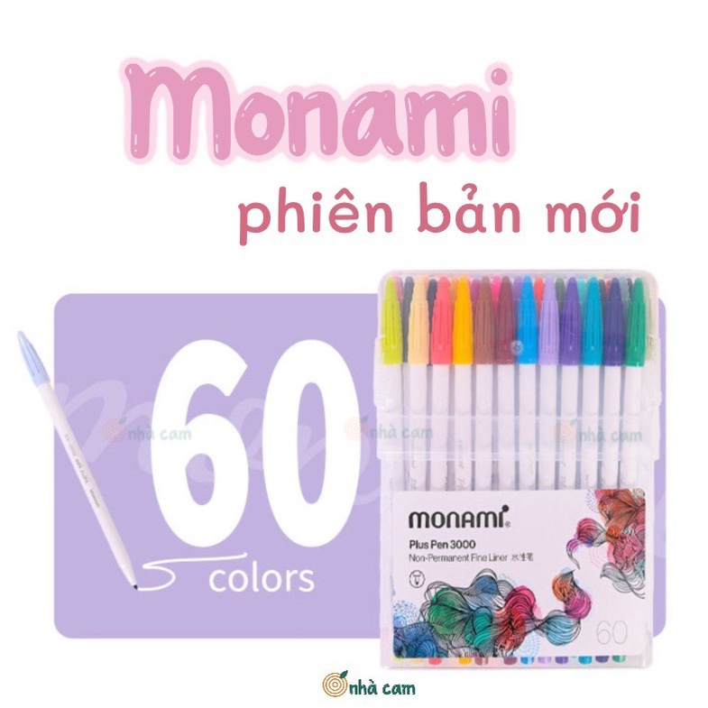Set Bút Monami Plus Pen 3000 Nhà Cam